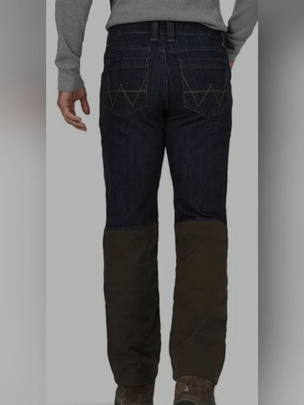 Mens Wrangler ATG Upland Pants  Blue All Terrain Gear Brush Guard NWOT 34x30